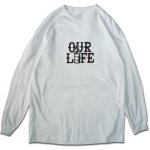 画像1: OUR LIFE "STACKED BARREL L/S TEE" - WHITE (1)