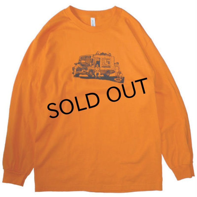 画像1: OUR LIFE "BREAKDOWN L/S TEE" - ORANGE (1)