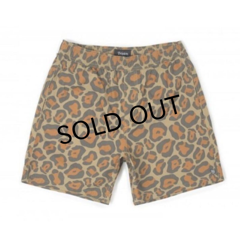 画像1: BRIXTON "STEADY ELASTIC WB SHORT" - LEOPARD (1)