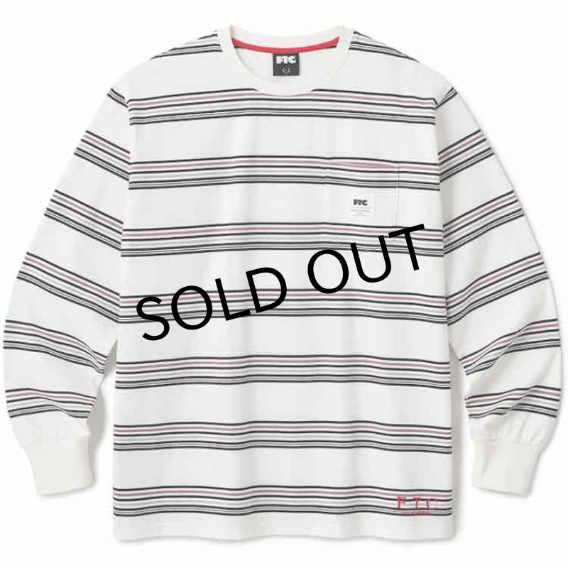 画像1: FTC "POCKET STRIPE L/S TEE" - WHITE (1)