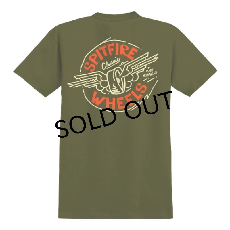 画像1: SPITFIRE WHEELS "SPITFIRE × GONZ S/S TEE" - GREEN (1)