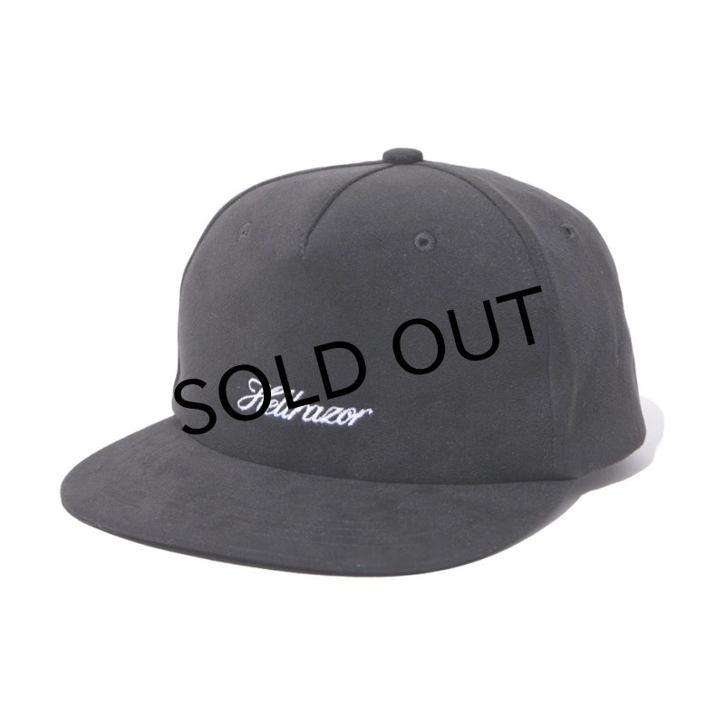 画像1: 【SALE】HELLRAZOR "SCRIPT SUEDE 5PANEL " - BLACK (1)