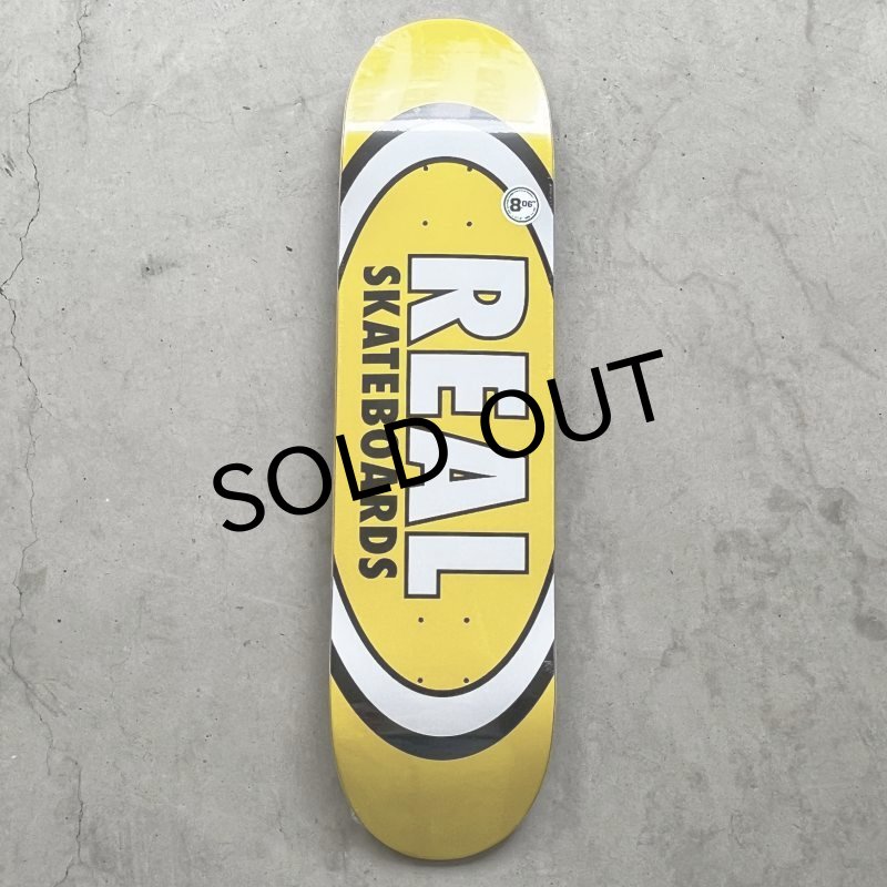 画像1: REAL SKATEBOARDS "REAL CLASSIC OVAL DECK " - 8.06inch (1)