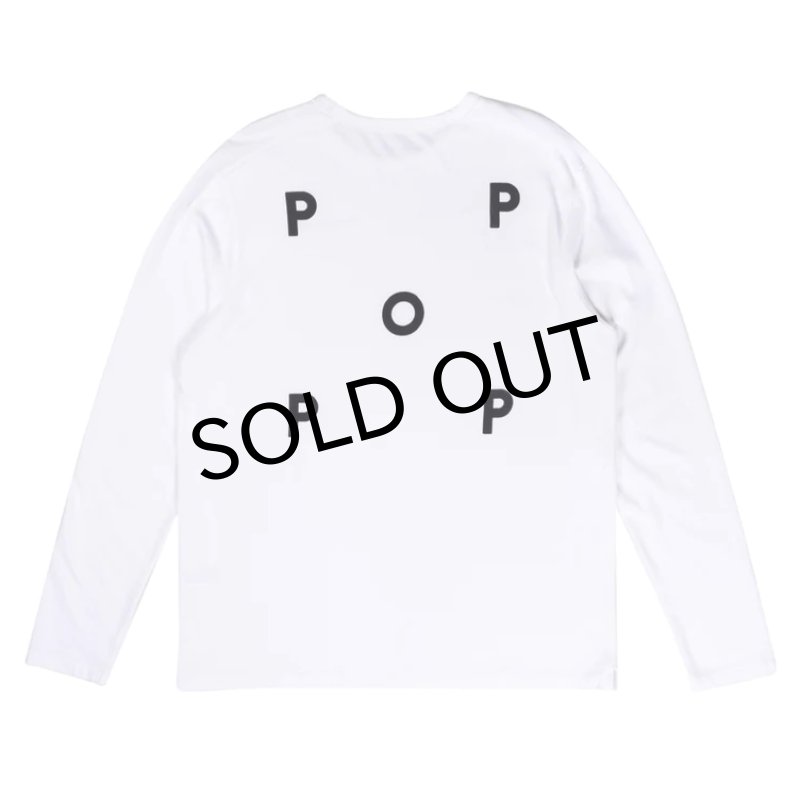 画像1: POP TRADING COMPANY "LOGO LONGSLEEVE TEE" - WHITE (1)