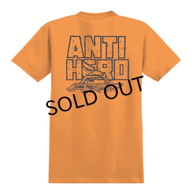 画像1: 【ANTIHERO】CUSTOM TEE - SAFETY ORANGE (1)