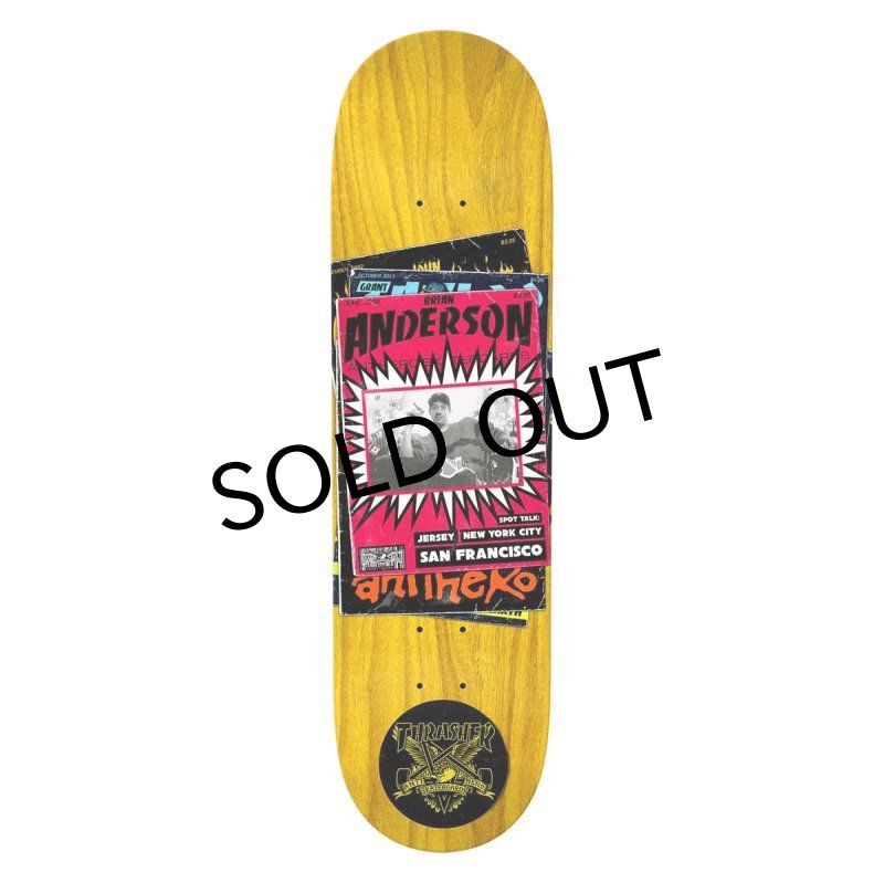 画像1: 【ANTIHERO × THRASHER】"BRIAN ANDERSON DECK" - 9" x 33.25" - 15.02" (1)