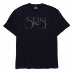 画像1: STRUSH WHEELS "SMOKE LOGO TEE" - BLACK (1)