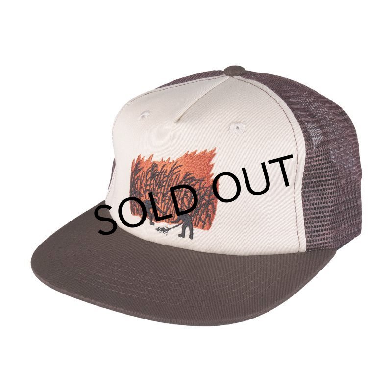 画像1: PASS~PORT.  " BRUSH FIRE WORKERS TRUCKER CAP " - CHOCOLATE / OFF WHITE (1)