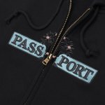 画像3: PASS~PORT.  " HOUSE PLANT ORGANIC ZIP HOODIE " - BLACK (3)