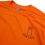 画像4: 【 OUR LIFE 】 OUR LIFE "BURN BARREL TEE " - ORANGE (4)