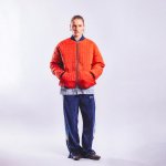 画像15: HODDLE "HDL M1 REVERSIBLE LINER JACKET " - NAVY / SAFETY ORANGE (15)