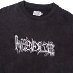 画像2: HODDLE " VISON LOGO TEE " - BLACK WASH / WHITE (2)