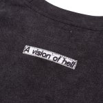 画像5: HODDLE " VISON LOGO TEE " - BLACK WASH / WHITE (5)