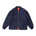 画像1: HODDLE "HDL M1 REVERSIBLE LINER JACKET " - NAVY / SAFETY ORANGE (1)