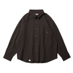 画像1: EVISEN " WILLIAM LS SHIRT " - BROWN< (1)