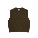 画像1: POLAR SKATE CO. " ALEX VEST " - BROWN (1)