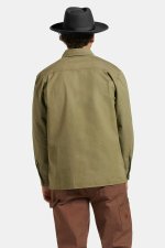 画像4: BRIXTON " SELDEN OVERSHIRT "- OLIVE SURPLUS WORM WASH (4)