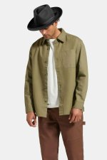 画像3: BRIXTON " SELDEN OVERSHIRT "- OLIVE SURPLUS WORM WASH (3)