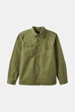 画像1: BRIXTON " SELDEN OVERSHIRT "- OLIVE SURPLUS WORM WASH (1)