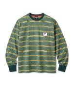 画像1: FTC " STRIPE L/S TOP " - OLIVE  (1)