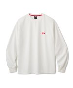 画像1: FTC " PIGMENT DYED SMALL LOGO L/S TOP " - WHITE (1)