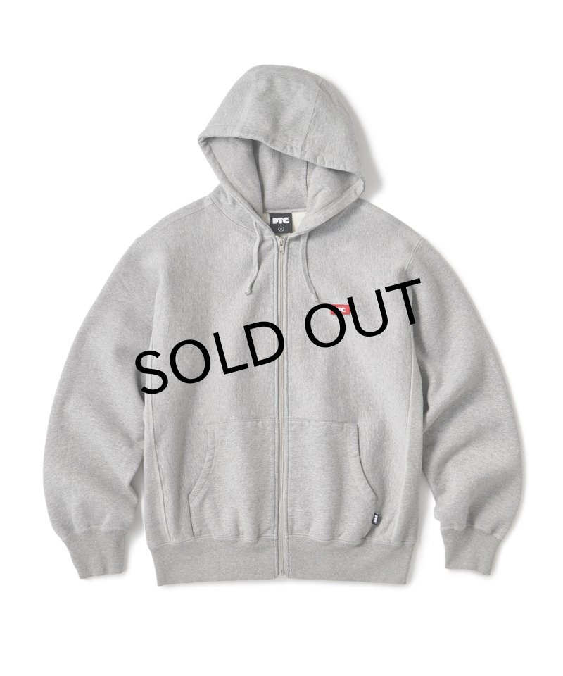 画像1: FTC " SMALL BOX LOGO ZIP UP HOODY " - GRAY (1)