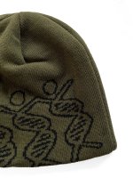 画像3: COMFORTABLE REASON " DANCING DNA BEANIE " - OLIVE (3)