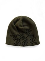 画像1: COMFORTABLE REASON " DANCING DNA BEANIE " - OLIVE (1)