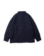 画像4: EVISEN " SHAO PLAID FLEECE JACKET " - NAVY    (4)