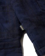 画像7: EVISEN " SHAO PLAID FLEECE JACKET " - NAVY    (7)