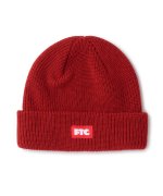 画像1: FTC " BOX LOGO BEANIE " - CARDINAL (1)