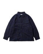 画像1: EVISEN " SHAO PLAID FLEECE JACKET " - NAVY    (1)