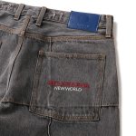 画像4: HELLRAZOR " BLOCK BAGGIE DENIM " - WASH BLACK (4)