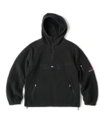 画像1: FTC " POLARTEC®︎ FLEECE HALF ZIP HOODY " - BLACK (1)