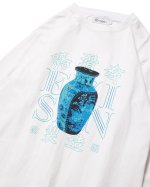 画像2: EVISEN " VASE LOGO LS TEE " - WHITE (2)