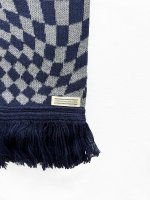 画像5: COMFORTABLE REASON " OP SCARVES " - NAVY×GREY (5)