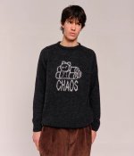 画像5: POP TRADING COMPANY " POP KNITTED CHAOS CREWNECK " - ANTHRACITE (5)