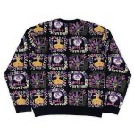 画像2: PASS~PORT.  " FACES KNIT SWEATER " - BLACK   (2)