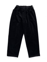 画像1: COMFORTABLE REASON " BRUSHED LINING CORDS SLACS " - BLACK / ONE SIZE (1)