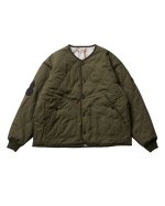 画像1: EVISEN " REVERSIBLE SOUVENIR QUILTED JKT " - OLIVE (1)