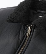 画像6: FORMER " SHERPA LEATHER JACKET " - BLACK (6)