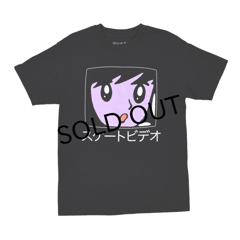 画像1: QUASI " VIDEO DEPT. TEE " - BLACK  (1)