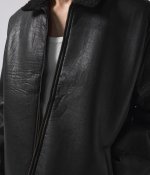 画像5: FORMER " SHERPA LEATHER JACKET " - BLACK (5)