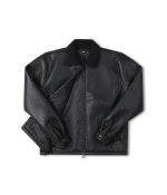 画像2: FORMER " SHERPA LEATHER JACKET " - BLACK (2)