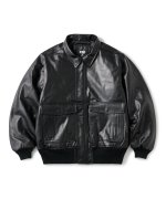 画像3: FTC " LEATHER A-2 FLIGHT JACKET " - BLACK (3)