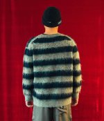 画像2: FORMER / DION AGIUS COLLECTION " DION STRIPE KNIT " - BLACK  (2)