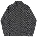 画像1: HELAS " PIANO VELVET QUARTER ZIP " - BLACK / WHITE (1)