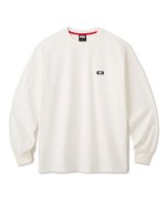 画像1: FTC " PIGMENT DYED SMALL LOGO L/S TOP " - WHITE (1)